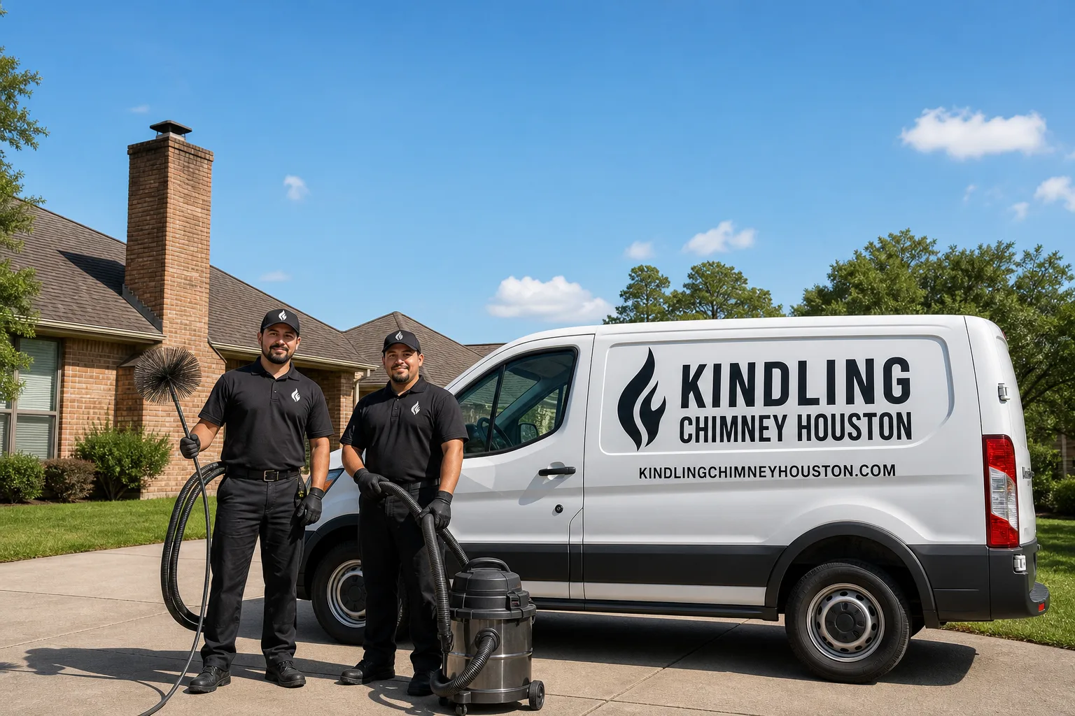 Kindling Chimney Houston chimney cleaning team
